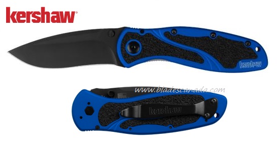 Kershaw Blur Folding Knife, Factory Special M4, Aluminum Navy Blue, K1670NBM4